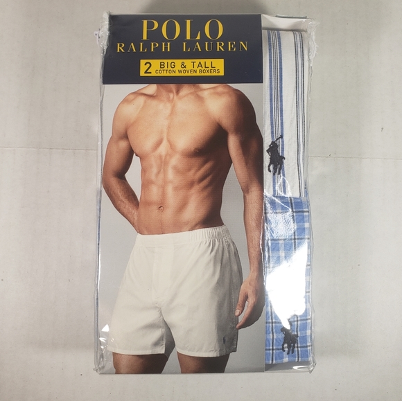 NWT Men's Ralph Lauren Polo 2 Pairs Woven Boxers - Picture 2 of 9